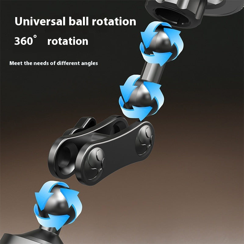 Aluminum Alloy Double Magnetic Gym Spinning Treadmill Lazy Phone Holder